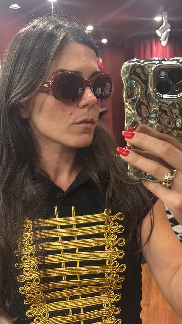 CHLOE OVAL SHAPE SUNGLASSES