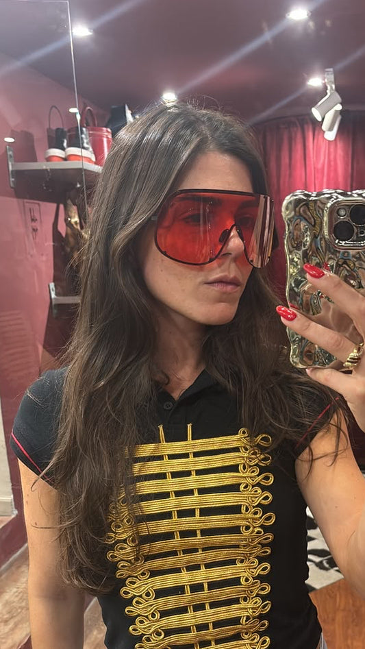 RICK OWENS SHIELD MASK SUNGLASSES