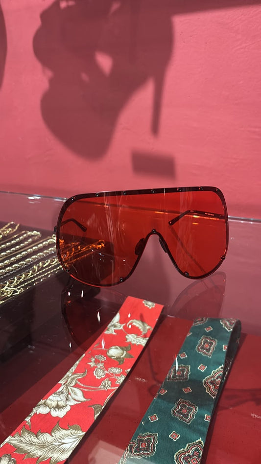 RICK OWENS SHIELD MASK SUNGLASSES