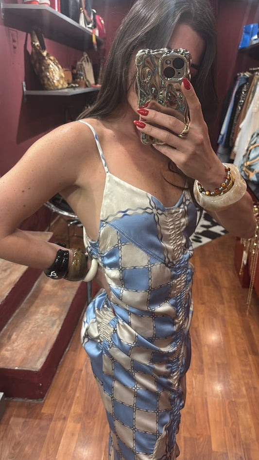 AHLUWALIA ROUCHED DRESS
