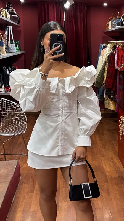 ALEXANDER MCQUEEN RUFFLED CORSET TOP