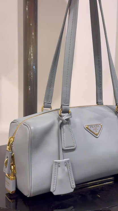 PRADA LEATHER BAULETTO BAG