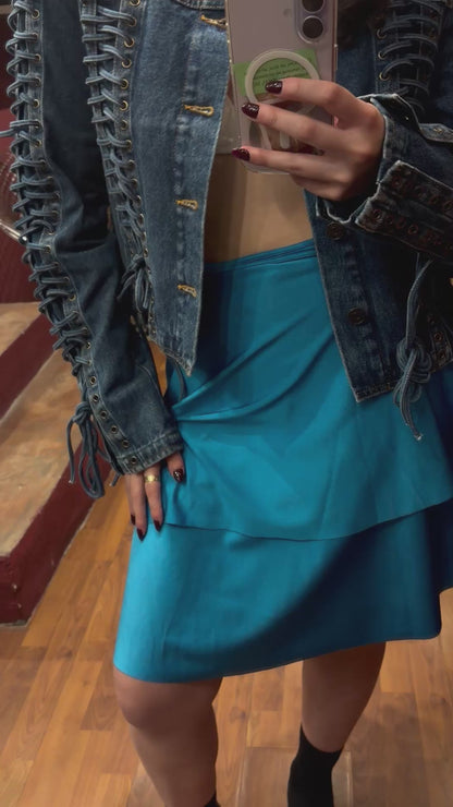 JEAN PAUL GAULTIER DENIM LACETS JACKET