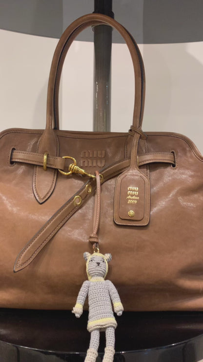 MIU MIU AVENTURE BAG & CROCHET BAG CHARM