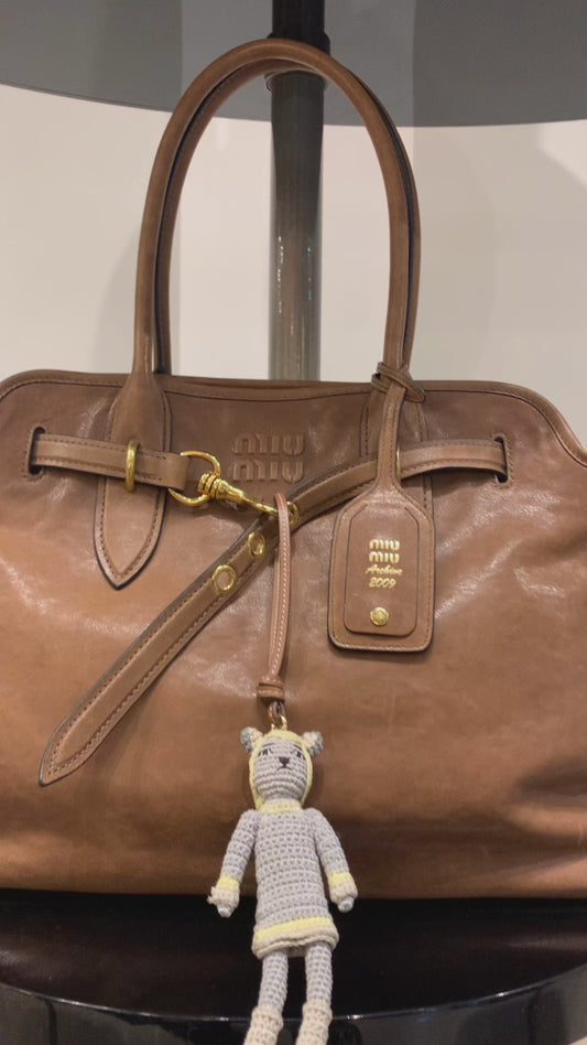 MIU MIU AVENTURE BAG & CROCHET BAG CHARM