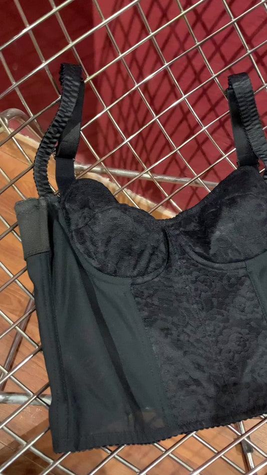 DOLCE & GABBANA CORSET WITH FRONT LACE AND CLOSURE
