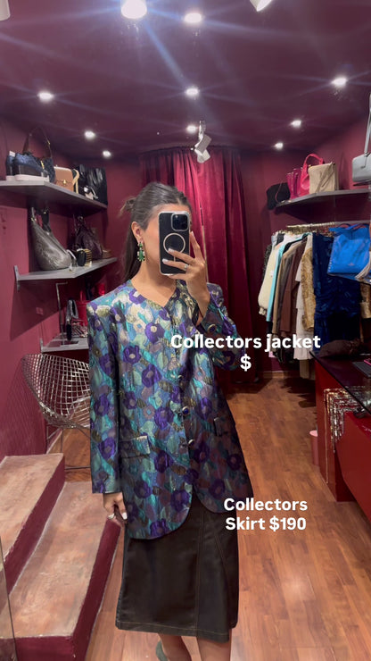 JACQUARD VINTAGE FLOWER JACKET